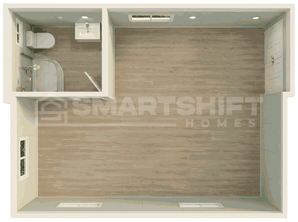 Iris open-plan floor plan